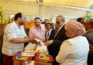 محافظ القليوبية يفتتح 3 معارض سلع غذائية استعدادًا لرمضان 