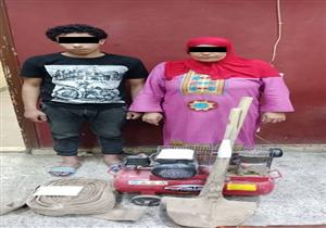 ضبط ربة منزل ونجلها أثناء تنقيبهما عن الآثار بمنطقة المعصرة