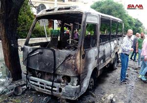 بالصور .. قتيلان و14 مصابًا في اعتداءات برج دمشق السوري