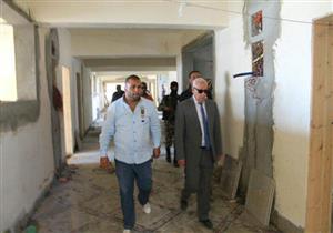  بالصور- محافظ بورسعيد يتابع سير العمل في مدرسة الفيروز الدولية