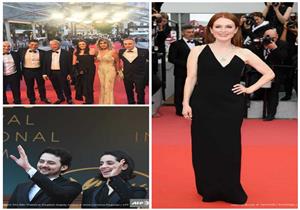 صور..جوليان مور وارينا شايك ونجيب ساويرس يشاهدون "يوم الدين" في مهرجان كان