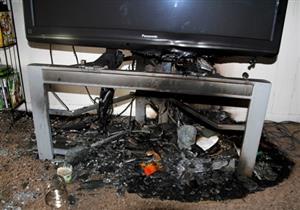 بسبب زجاجة مياه فوق تليفزيون.. إصابة طفلة بحروق خطيرة في البحيرة