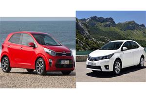 أيهما تختار "كيا بيكانتو" أم "تويوتا كورولا"؟.. الفارق 15 ألف جنيه فقط 