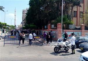 بالصور..استنفار أمني بمحيط لجان الثانوية العامة في بورسعيد
