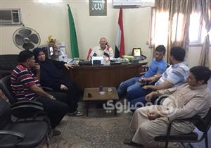 بالصور.. طارق حامد يزور رئيس مدينة طلخا لعرض مطالب أهالي قريته