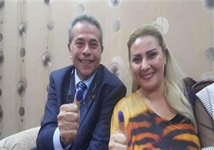 أول ظهور لتوفيق عكاشة وحياة الدرديري بعد قضاء شهر العسل- صورة