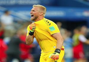 شمايكل يفوز بجائزة رجل مباراة الدنمارك وكرواتيا