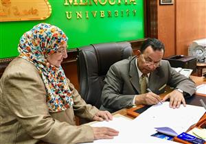 رئيس جامعة المنوفية يعتمد نتيجة كلية الصيدلة 