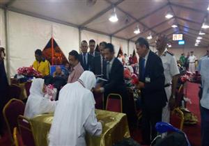 الفوج الأول لحجاج القرعة في مصر يغادر البلاد من مطار برج العرب (صور)