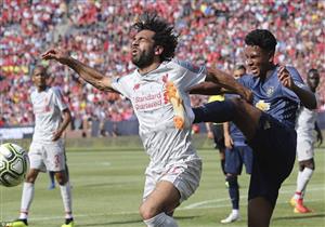 صلاح يساهم في رباعية ليفربول أمام مانشستر يونايتد بالكأس الدولية