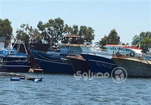 بالصور..بسبب ارتفاع المحروقات هذا مصير قوارب الصيد في كفرالشيخ