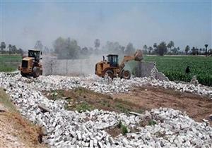 إزالة 45 حالة تعد على الأرض الزراعية في المنيا