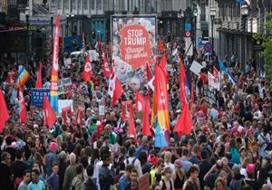 أكثر من ألف شخص يتظاهرون في بروكسل احتجاجا على سياسات ترامب