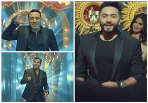 بالفيديو والصور..تامر حسني يكشف عن كليب "100 وش" 