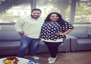 شيماء سيف تحتفل بالعيد مع زوجها