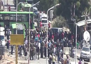 دخول الدفعة الثانية من مهاجري معضمية الشام إلى سوريا