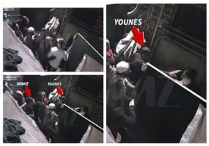 بالصور| صديق كارداشيان السابق ينهال بالضرب على أحد العاملين خارج نادي ليلي