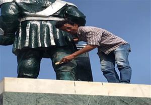 لجنة الثقافة تبدأ أعمالها لإعادة رونق وجمال تمثال الخديوي إسماعيل