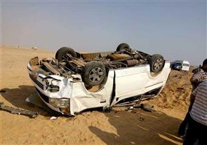 إصابة 6 بينهم 3 أطفال في انقلاب سيارة بالفيوم