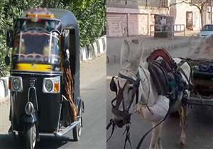 إصابة 3 مواطنين بكسور في اصطدام "توك توك" و"كارو" بقنا