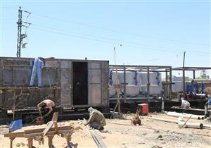  محافظ قنا ووزير المرافق الأسبق يتفقدان أعمال "محطة مياه أبودياب"