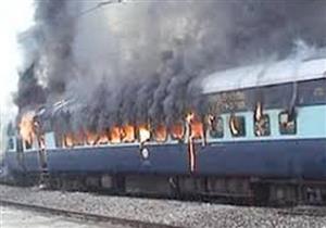 حريق في جرار قطار بقنا دون إصابات 