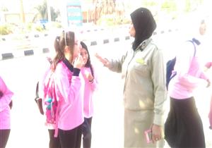  بالصور- شرطة نسائية لتأمين مدارس الفتيات في الوادي الجديد