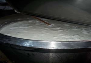 ضبط 4 أطنان جبن فاسدة داخل مصنع في أكتوبر (صور)