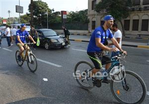 بالصور| ماراثون دراجات دعمًا لمرضى القلب بمشاركة وزيري السياحة والشباب