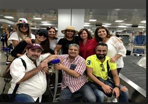 نجوم الفن في مطار الغردقة يغادرون الجونة