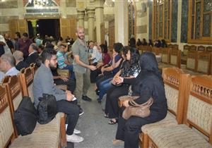 عبد النور وشتيل وهلال يؤدون واجب العزاء في حسين عبد الرازق