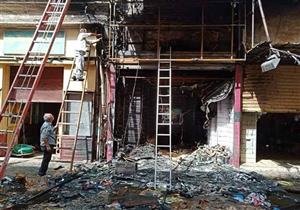 انهيار سلم عقار في الإسكندرية بسبب حريق "نوبار".. والحماية المدنية تخلي السكان