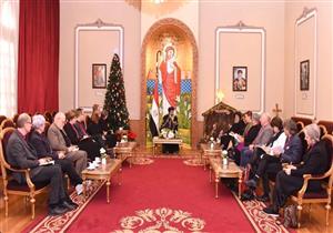 البابا تواضروس يلتقي رئيس الكنيسة النرويجية