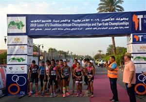  بالصور.. البطولة "الأفريقية العربية" لـ"الدايثلون" في معبد الكرنك بالأقصر