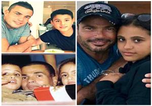 هكذا هنأ أبناء عمرو دياب والدهم بعيد ميلاده الـ58