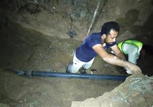 الأشجار كسرت المواسير.. غرق شوارع الزهور بطور سيناء 