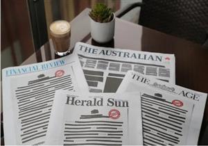 الصحف الاسترالية تصدر صفحاتها الأولى باللون الأسود
