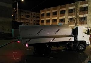 تنسيقًا مع المرور.. الجيزة تدفع بـ25 سيارة لشفط المياه