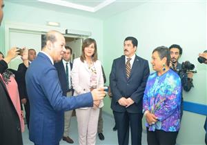 وزيرة الهجرة تزور مستشفى "الناس" الخيري للأطفال بشبرا الخيمة