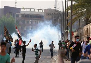 قوات الأمن العراقية تستخدم قنابل الغاز لتفريق متظاهرين