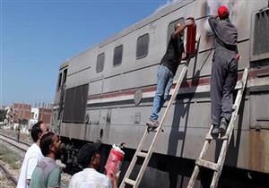 السيطرة على حريق داخل جرار قطار في الدقهلية