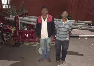 ضبط المتهمين بسرقة أعمدة حديدية بمحيط مطار القاهرة 