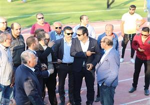 "استادات" تتفقد استاد بور سعيد للبدء في التطوير (صور)