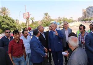 محافظ القاهرة يتفقد أعمال تطوير شارع الحجاز بمصر الجديدة