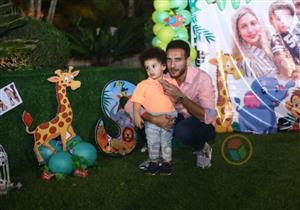 بالصور- زكريا وعاشور والشيخ في حفل عيد ميلاد نجل هشام محمد