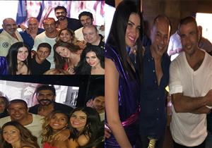 دينا الشربيني ونسرين إمام وعمرو يوسف.. نجوم الفن في عيد ميلاد عمرو دياب 