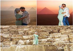    كاتي بيري وأولاندور بلوم ينشران صورًا ساحرة من قلب الأهرامات.. فماذا كتبا عن زيارتهما؟