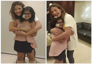 فيديو| بعد تعرضها لحادث.. دنيا سمير غانم تحقق رغبة طفلة بمقابلتها