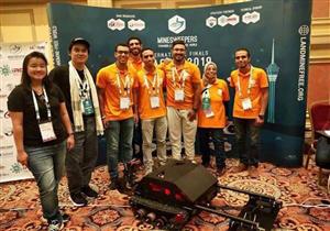 بـ"روبوت كاشف للألغام"... كيف حصد طُلاب هندسة حلوان 3 جوائز في مؤتمر أيروس؟