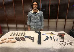 ضبط عاطل لإدارته ورشة لتصنيع الأسلحة النارية بمدينة نصر